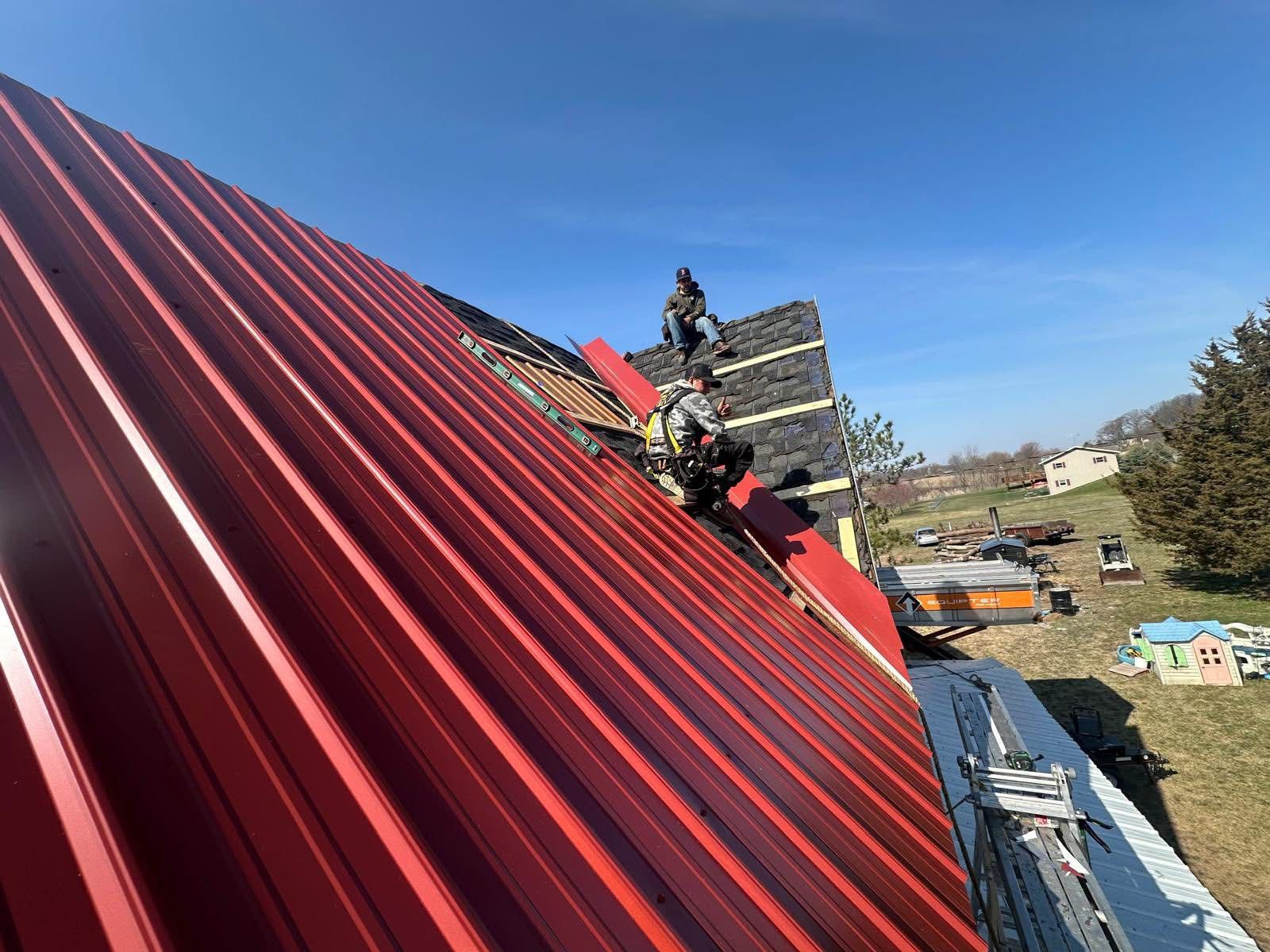 Roofing work